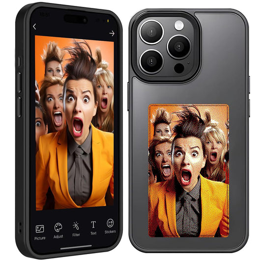 Maska za Apple iPhone 15 Pro, Techsuit, SmartScreen NFC, Crna
