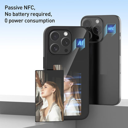 Maska za Apple iPhone 15 Pro, Techsuit, SmartScreen NFC, Crna