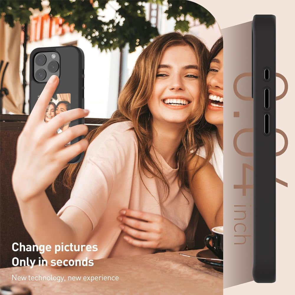 Maska za Apple iPhone 15 Pro, Techsuit, SmartScreen NFC, Crna