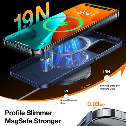 Maska za Apple iPhone 15 Pro, Torras, OriginFit, Tamnoplava