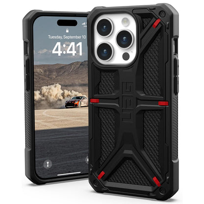 Maska za Apple iPhone 15 Pro, Urban Armor Gear, Monarch Kevlar, Crna