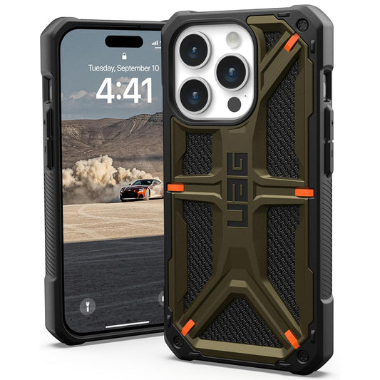 Maska za Apple iPhone 15 Pro, Urban Armor Gear, Monarch Kevlar, Zelena