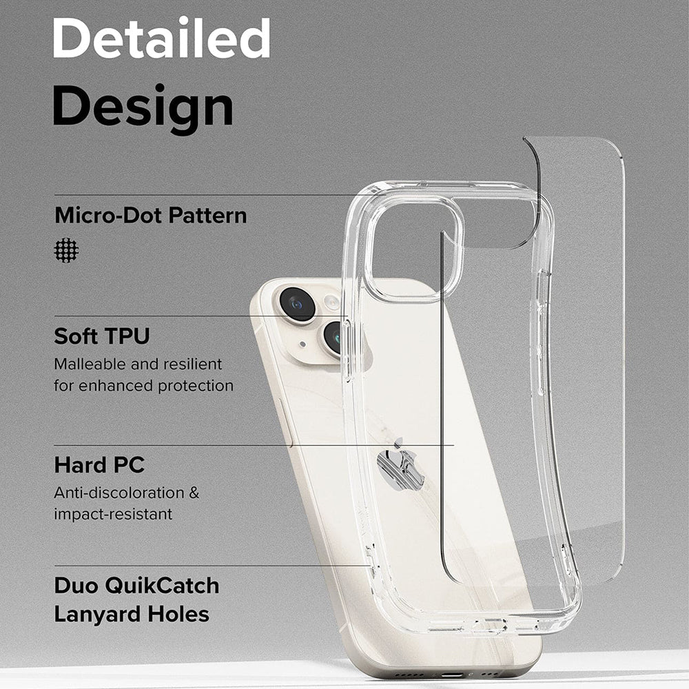 Maska za Apple iPhone 15, Ringke, Fusion, Prozirna