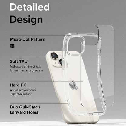 Maska za Apple iPhone 15, Ringke, Fusion, Prozirna