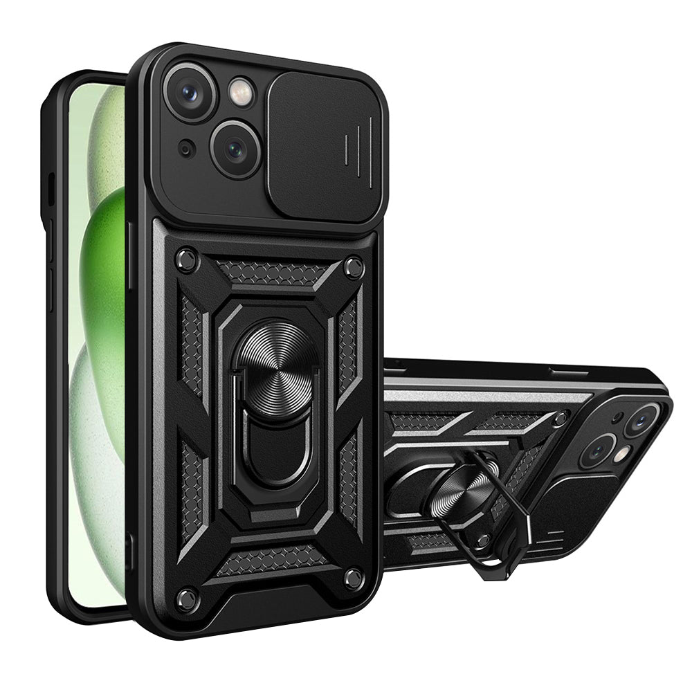 Maska za Apple iPhone 15, Techsuit, CamShield, Crna