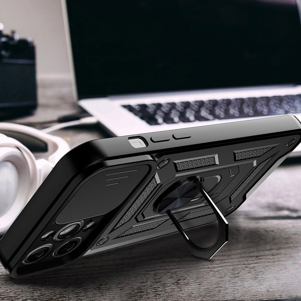 Maska za Apple iPhone 15, Techsuit, CamShield, Crna