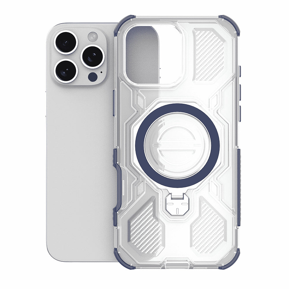 Maska za Apple iPhone 15, Techsuit, Carbon Shield Pro, Plava