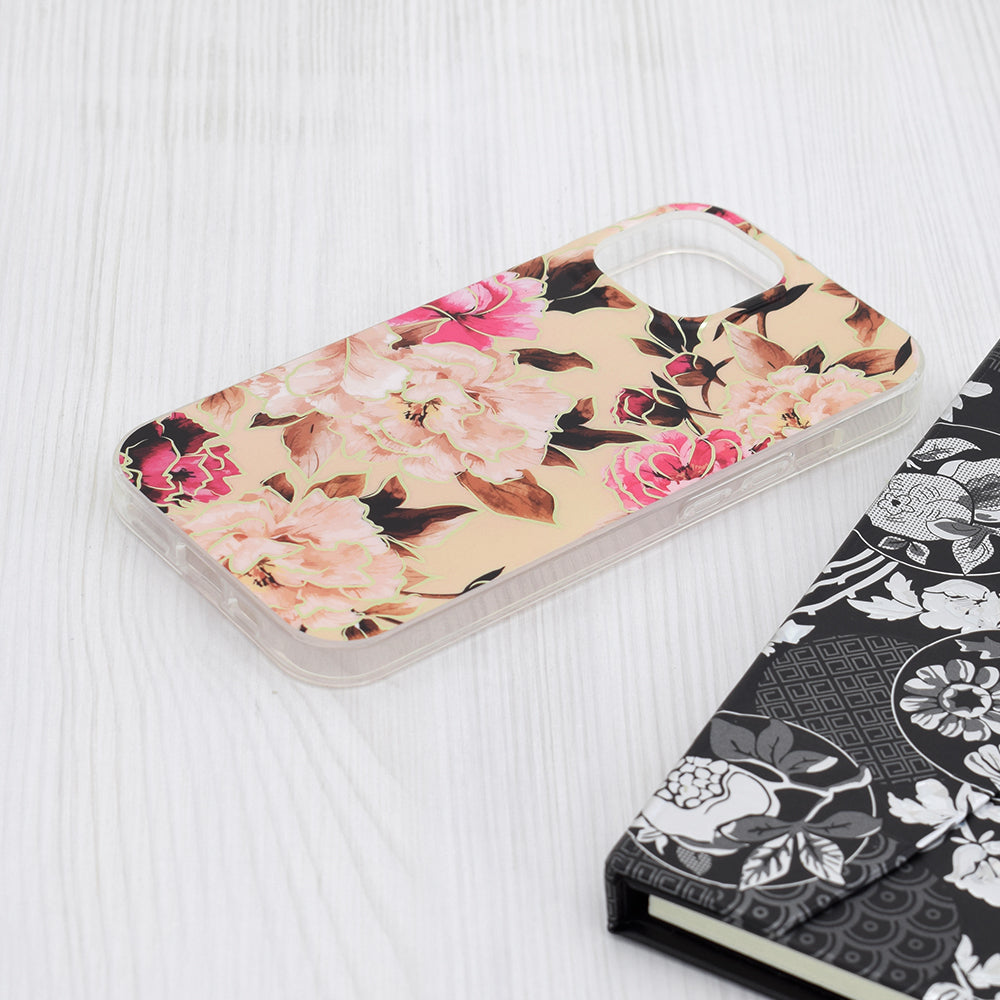 Maska za Apple iPhone 15, Techsuit, Marble, Bež