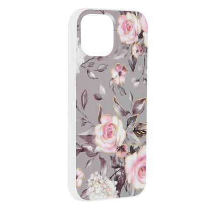 Maska za Apple iPhone 15, Techsuit, Marble, Siva