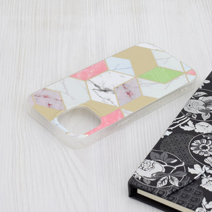 Maska za Apple iPhone 15, Techsuit, Marble, Ljubičasta