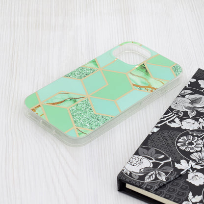 Maska za Apple iPhone 15, Techsuit, Marble, Zelena