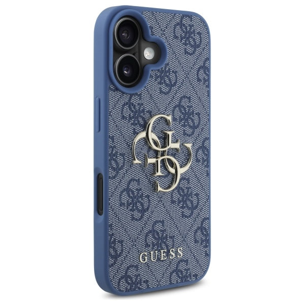 Futrola za Apple iPhone 16, Guess, 4G Big Logo, Plava