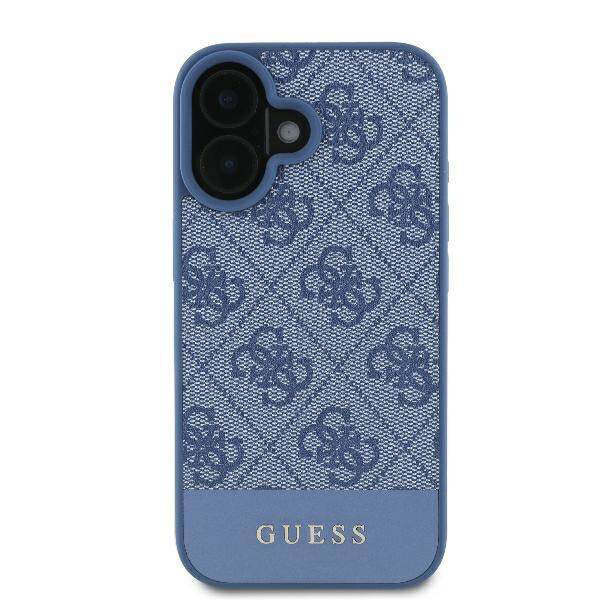 Futrola za Apple iPhone 16, Guess, 4G Bottom Stripe, Plava