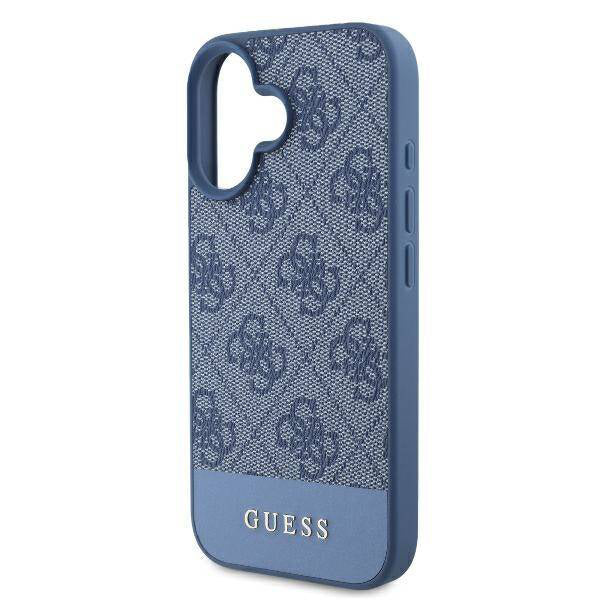 Futrola za Apple iPhone 16, Guess, 4G Bottom Stripe, Plava