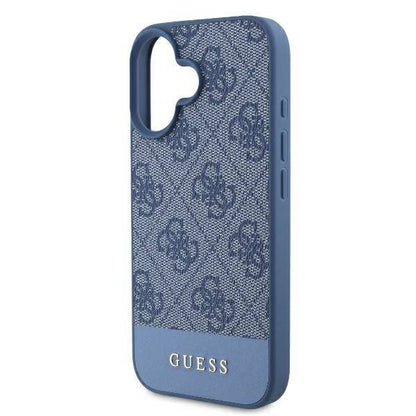Futrola za Apple iPhone 16, Guess, 4G Bottom Stripe, Plava