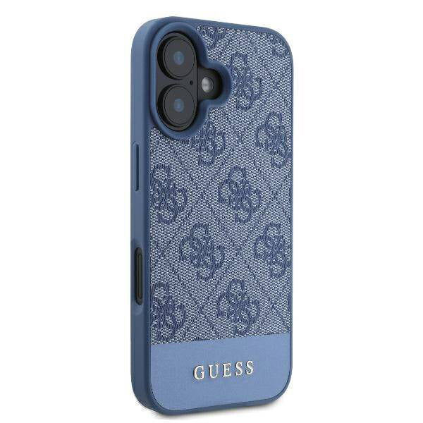 Futrola za Apple iPhone 16, Guess, 4G Bottom Stripe, Plava