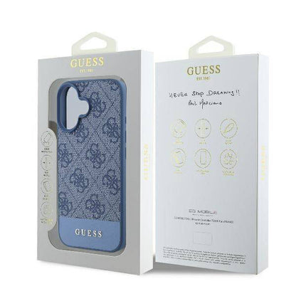 Futrola za Apple iPhone 16, Guess, 4G Bottom Stripe, Plava
