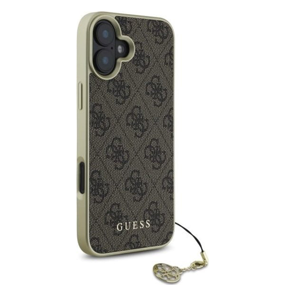 Futrola za Apple iPhone 16, Guess, 4G Charm, Smeđa