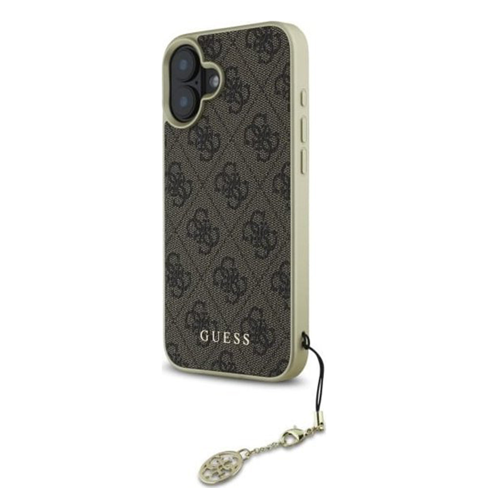 Futrola za Apple iPhone 16, Guess, 4G Charm, Smeđa