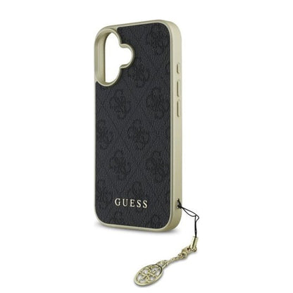 Futrola za Apple iPhone 16, Guess, 4G Charm, Crna