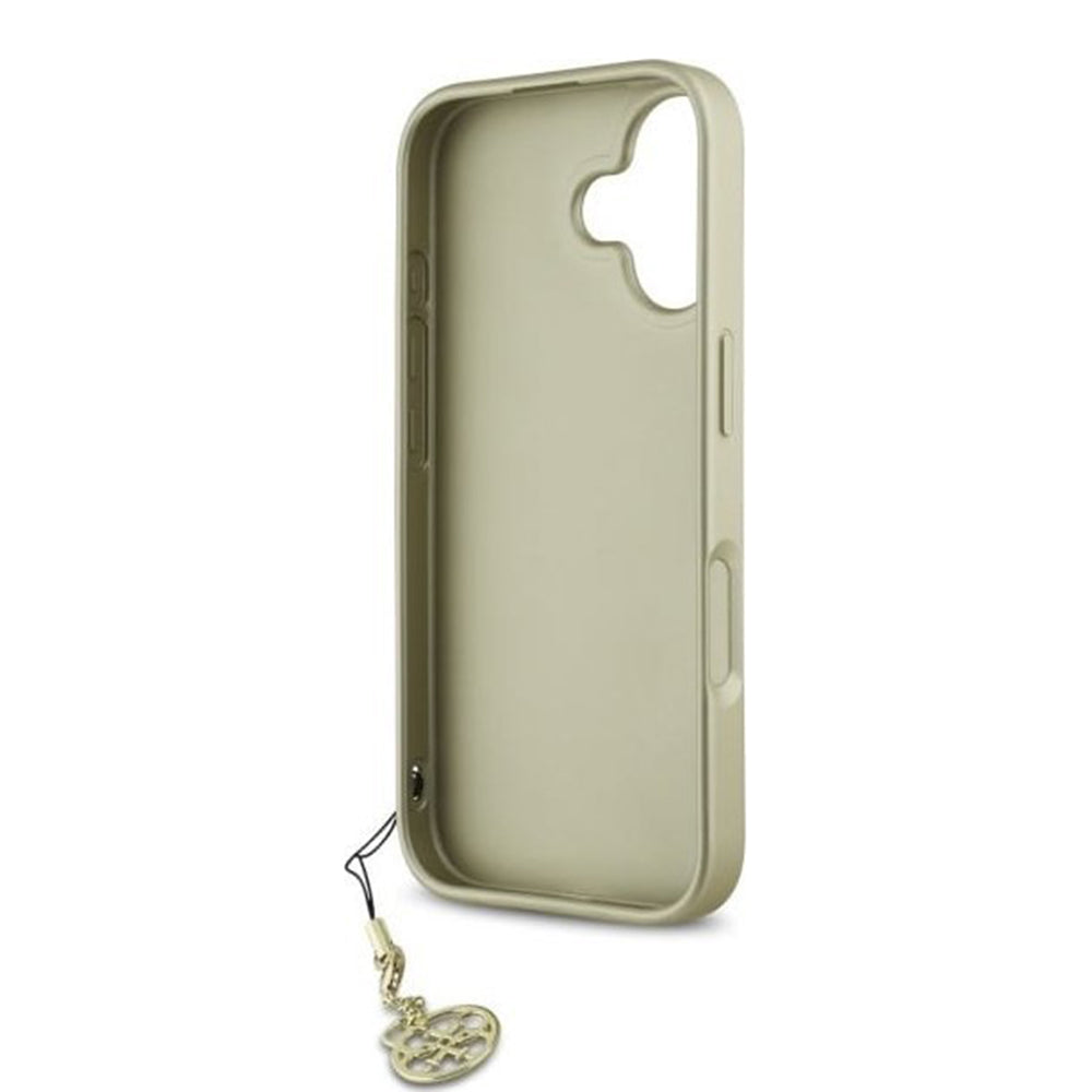Futrola za Apple iPhone 16, Guess, 4G Charm, Crna