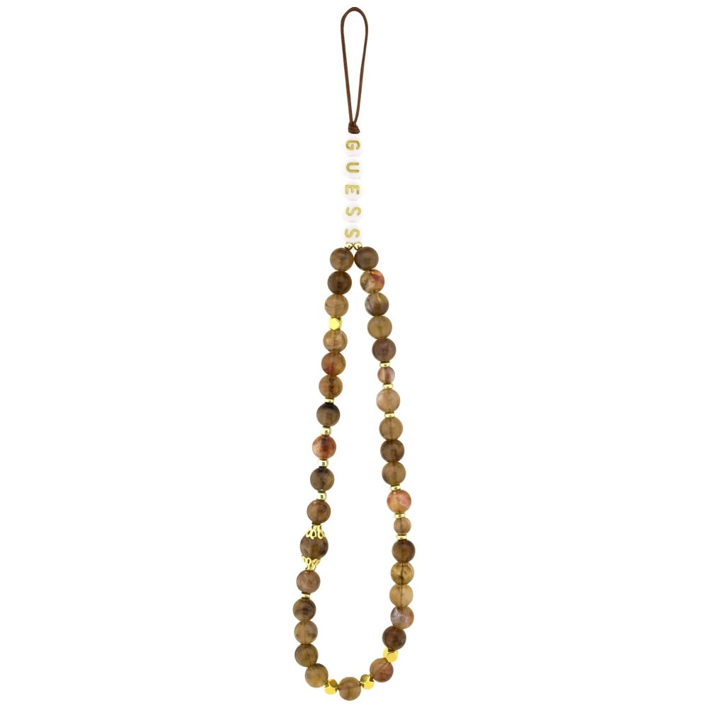 Futrola za Apple iPhone 16, Guess, 4G Classic Logo with Strap, Smeđa