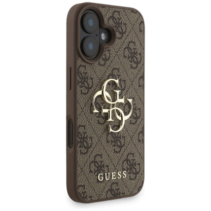Futrola za Apple iPhone 16, Guess, 4G Classic Logo with Strap, Smeđa