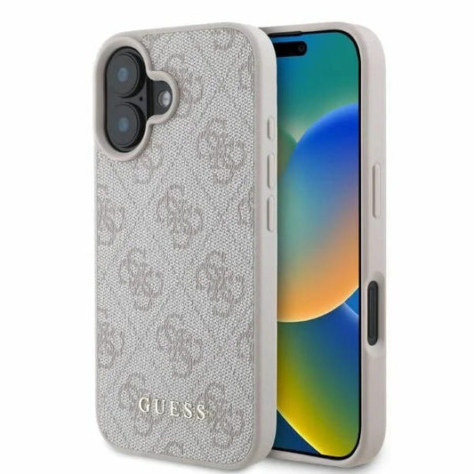 Futrola za Apple iPhone 16, Guess, 4G Classic, Roza