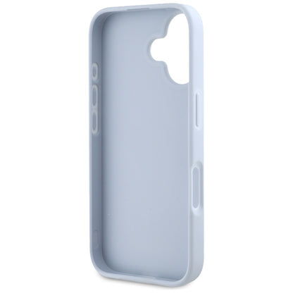 Futrola za Apple iPhone 16, Guess, Grained Big 4G Logo Small Classic Logo, Plava