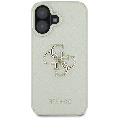 Futrola za Apple iPhone 16, Guess, Grained Big 4G Logo Small Classic Logo, Zelena