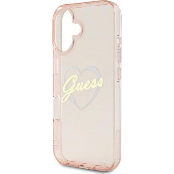 Futrola za Apple iPhone 16, Guess, IML Heart, Roza