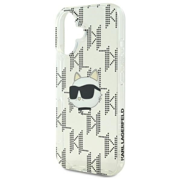 Futrola za Apple iPhone 16, Karl Lagerfeld, IML Luxury Electroplated Choupette's Head, Prozirna
