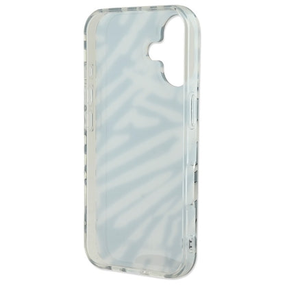 Futrola za Apple iPhone 16, Karl Lagerfeld, IML Luxury Zebra Pattern with Strap, Crna