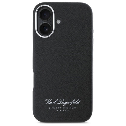Futrola za Apple iPhone 16, Karl Lagerfeld, RSG, Crna
