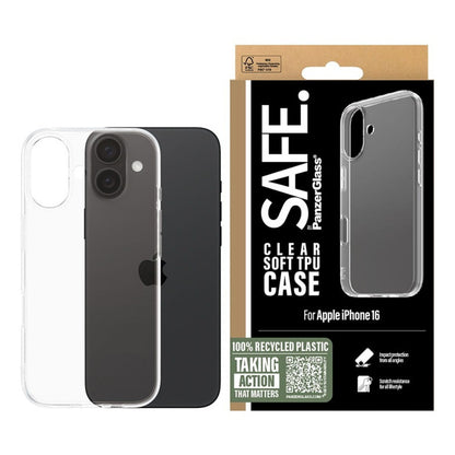 Futrola za Apple iPhone 16, PanzerGlass, Safe., Prozirna