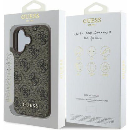 Futrola za Apple iPhone 16 Plus, Guess, 4G Classic, Smeđa