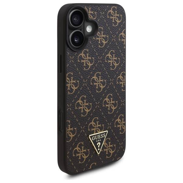 Futrola za Apple iPhone 16 Plus, Guess, 4G Triangle Logo, Crna
