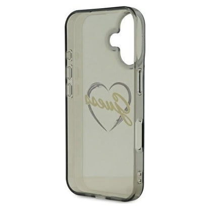 Futrola za Apple iPhone 16 Plus, Guess, IML Heart, Crna