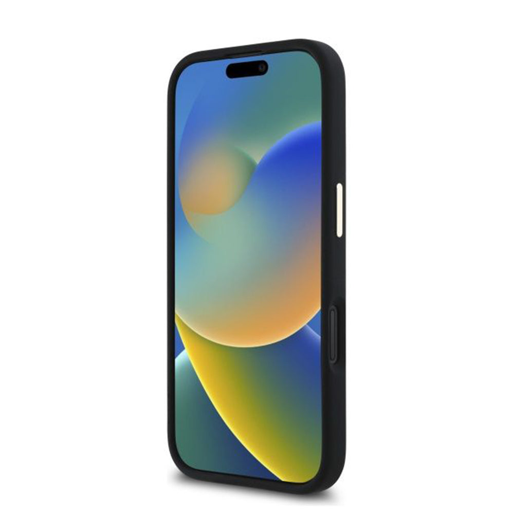 Futrola za Apple iPhone 16 Plus, Guess, Script Metal Logo & Frame, Crna