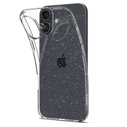 Futrola za Apple iPhone 16 Plus, Spigen, Liquid Crystal Glitter, Prozirna
