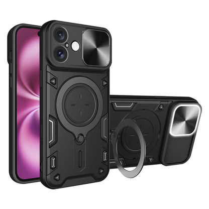 Maska za Apple iPhone 16 Plus, Techsuit, CamGuard Pro, Crna
