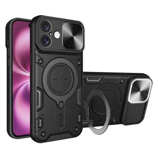 Maska za Apple iPhone 16 Plus, Techsuit, CamGuard Pro, Crna