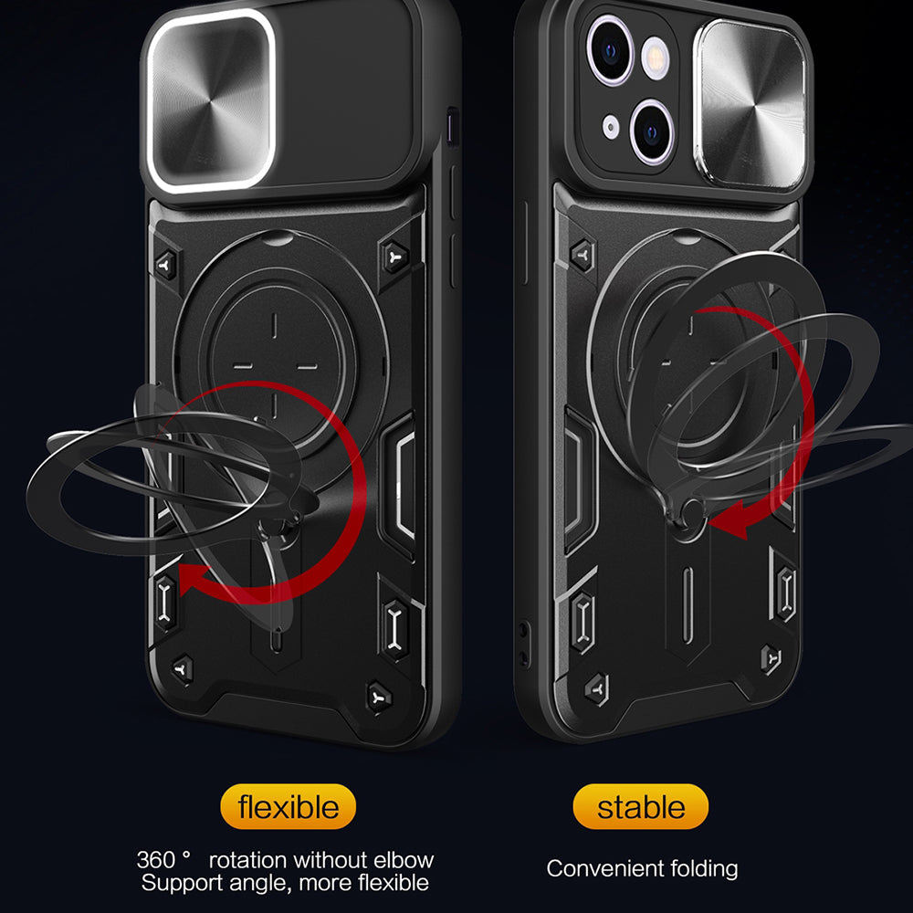 Maska za Apple iPhone 16 Plus, Techsuit, CamGuard Pro, Crna