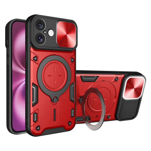 Maska za Apple iPhone 16 Plus, Techsuit, CamGuard Pro, Crvena