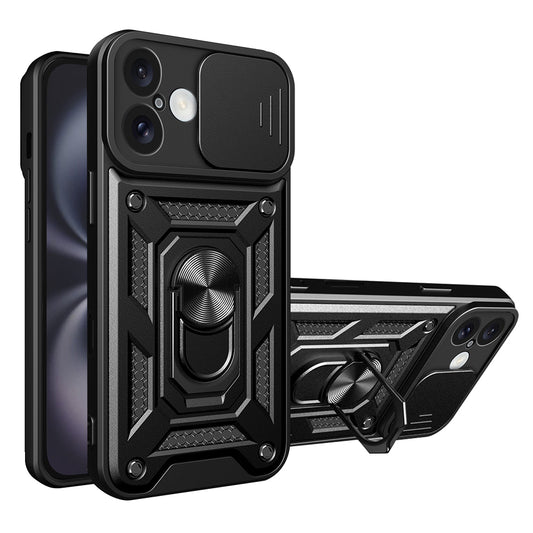 Maska za Apple iPhone 16 Plus, Techsuit, CamShield, Crna