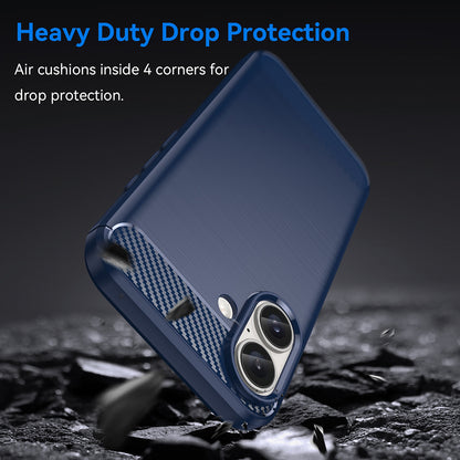 Maska za Apple iPhone 16 Plus, Techsuit, Karbon, Plava