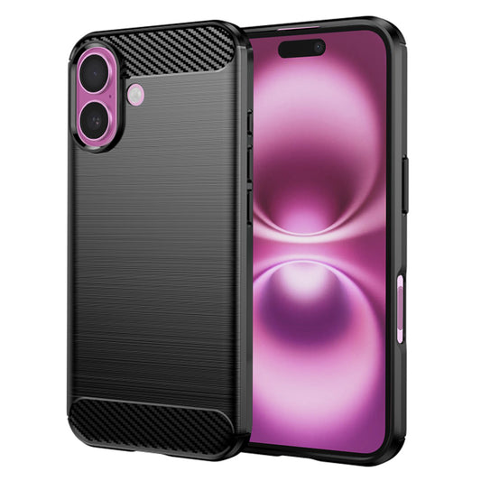 Maska za Apple iPhone 16 Plus, Techsuit, Karbon, Crna