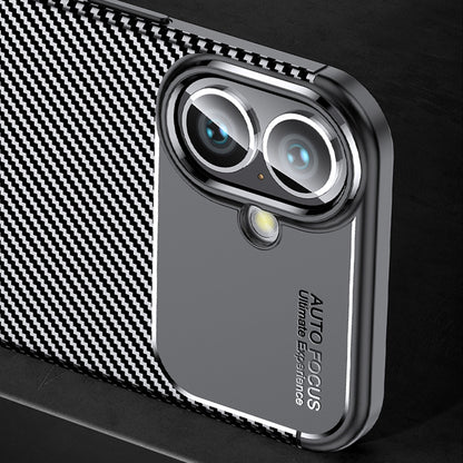 Maska za Apple iPhone 16 Plus, Techsuit, CarbonFiber, Crna