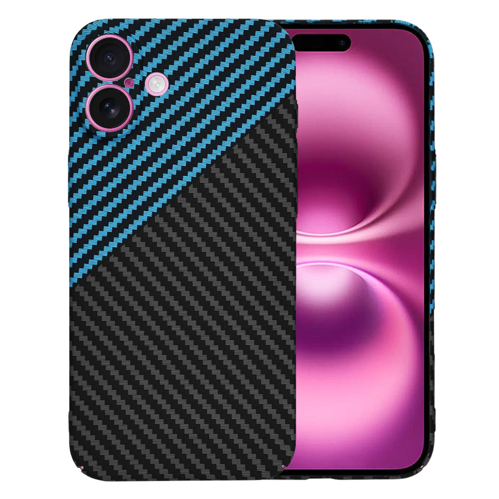 Maska za Apple iPhone 16 Plus, Techsuit, Carbonite FiberShell, Crno Plava