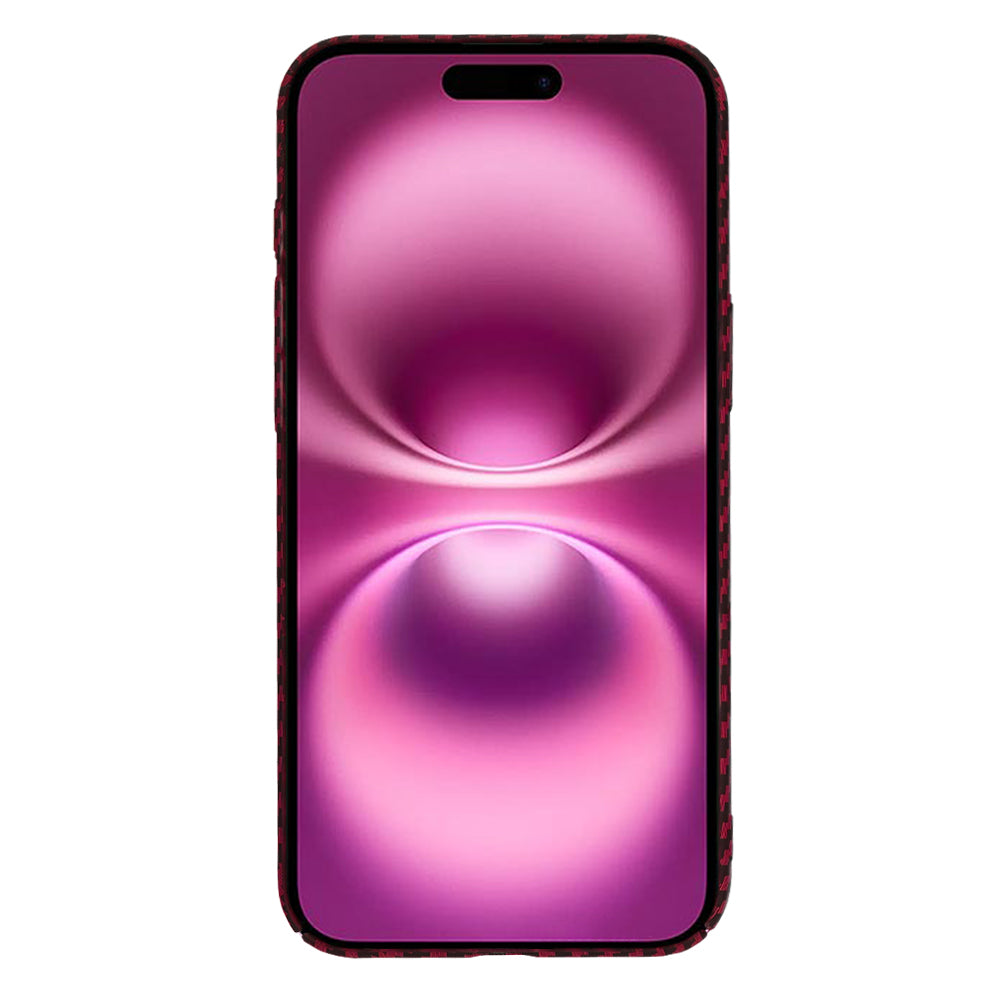 Maska za Apple iPhone 16 Plus, Techsuit, Carbonite FiberShell, Crvena